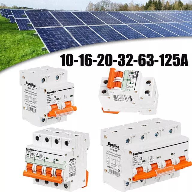 Leistungsschalter Solar DC Trennschalter PV Sicherungsautomat Circuit Breaker DE