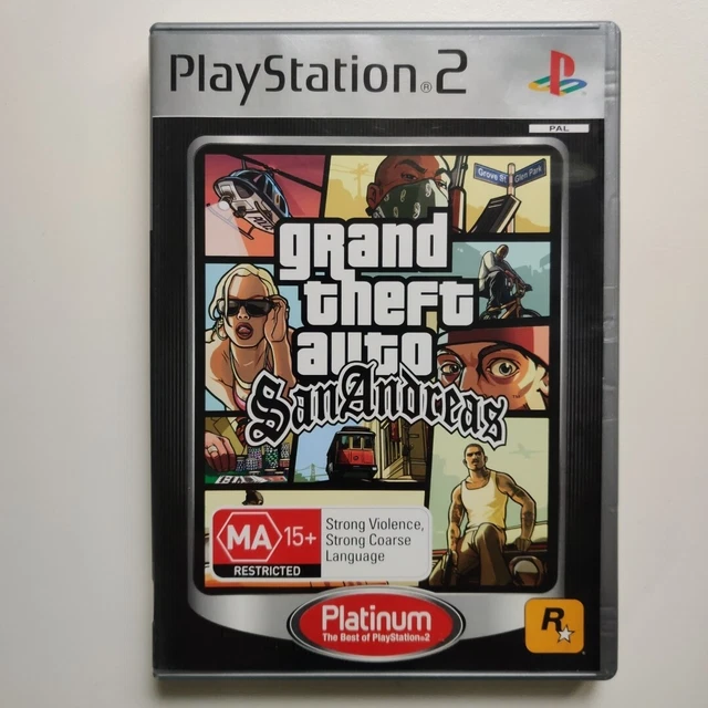 Affiche Promo Vintage GTA San Andreas – PS2 – Rockstar – 78x55 Cm
