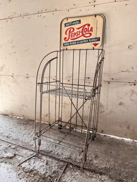 Antique/Vintage Pepsi Bottle Rack Display Stand