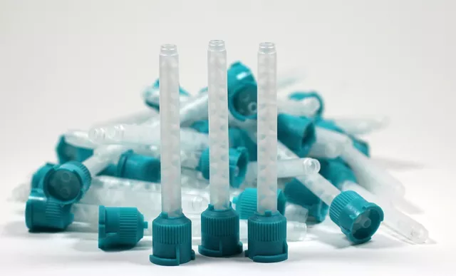 Teal/Green Dental Impression Mixing Tips (50 pcs) (FDA)