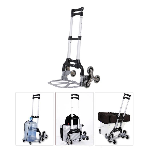 Folding Hand Truck with 6 Wheels Luggage Cart for Office Use Moving Shopping