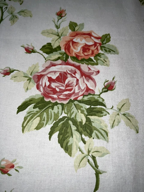 Tissu Laura Ashley Rayé Doré - Coton/rayon, 2,5 M X 13 Pouces, Neuf Pour Coussins Ou Crafts