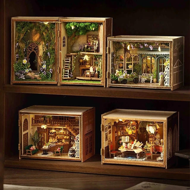 Kit Maison De Poupée Miniature 3D En Bois à Assembler - Puzzle DIY - Cadeau Créatif