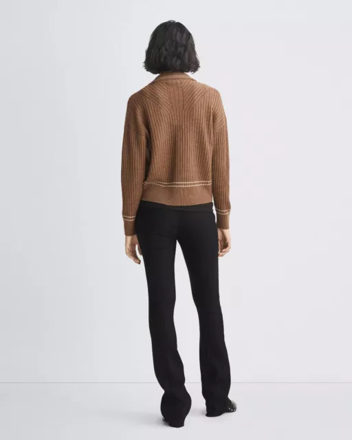 NWT Rag & Bone Women's Monti Extra Fine Merino Wool Polo Knit Sweater XS $295 3