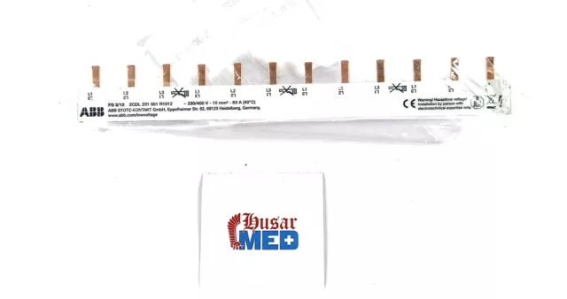 ABB PS3/9 1pc 158mm Bordsteinkante Phasenschiene 12-Modulig KFZ