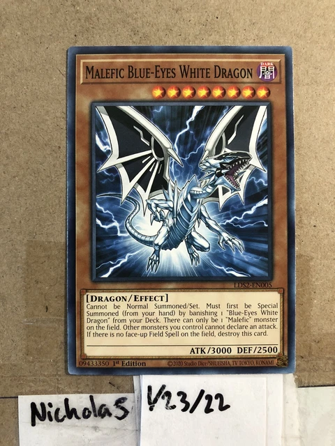 Yu-Gi-Oh! TCG Malefic Blue-Eyes White Dragon LDS2-EN005 1st Ed NM