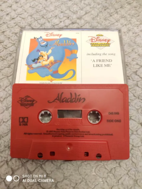 Vintage 1990’s Disney Aladdin Read Along Collection Cassette Tape Audio Book