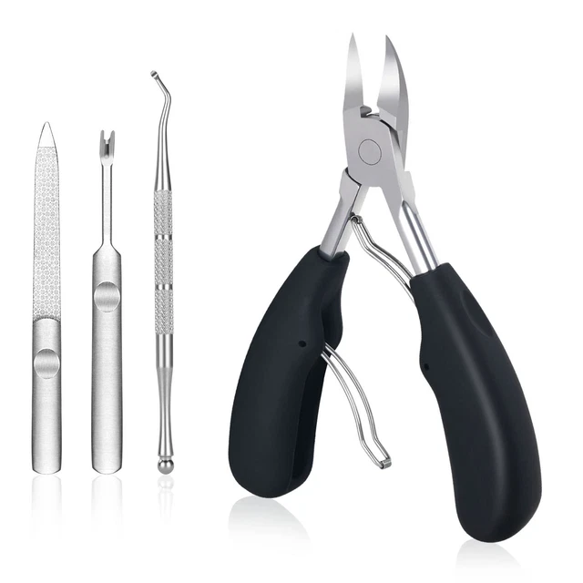 URAQT 4 en 1 Pince à Ongles Coupe-Ongles de Précision Coupe-Ongles Profession...