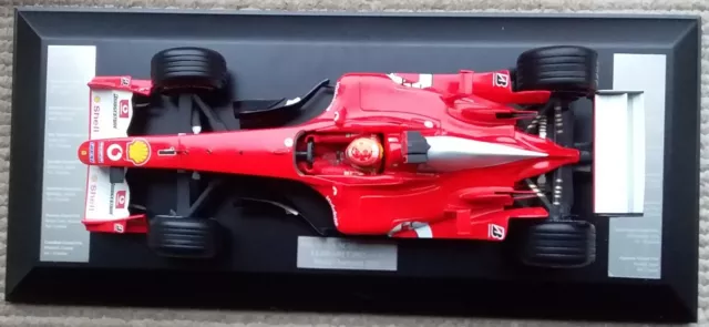 Ferrari Formula One racing car Schumacher in presentation case