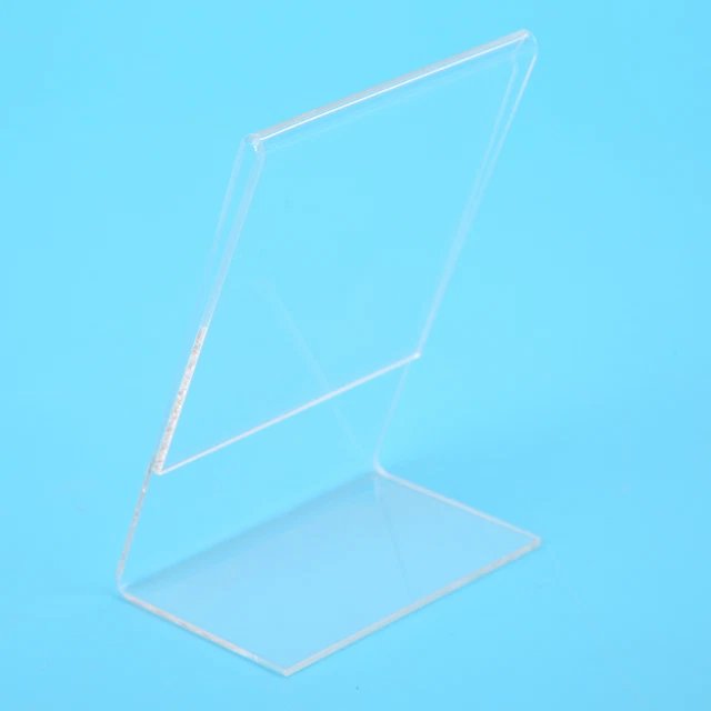 L Shape Clear Acrylic Photo Frame Holder Free Standing Portrait For Instax Hot