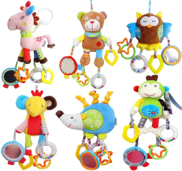 Stroller Toys Car Seat Toys for Toddler Infants with Teether Hanging Stroller