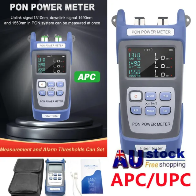 TM581 PON Power Meter SC/APC Optical Fiber Tester ONT/OLT 1310nm/1490nm/1550nm