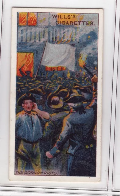 Wills Australia cigarette card 1911 #42 The Gordon anti-catholic riots in 1780