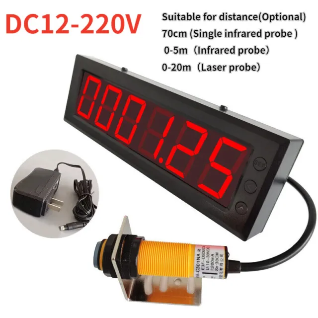Automatic Infrared Induction Counter Conveyor Belt Tool Digital Display Counting