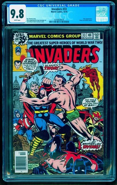 INVADERS 33 CGC 9.8 WHITE PGS 1 of 24 💎 10% OFF w any FANTASTIC FOUR ANNUAL 1