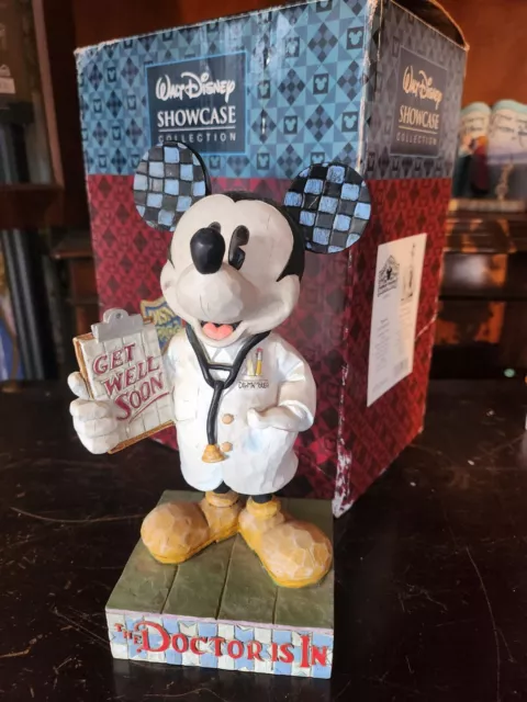 Seltene Disney Traditions Mickey Mouse The Doctor Is in Figur #4006879 Vitrine