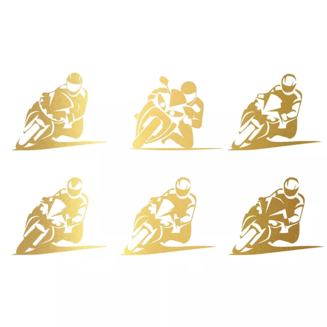 Lot de 6 autocollants moto film design sticker bike racing