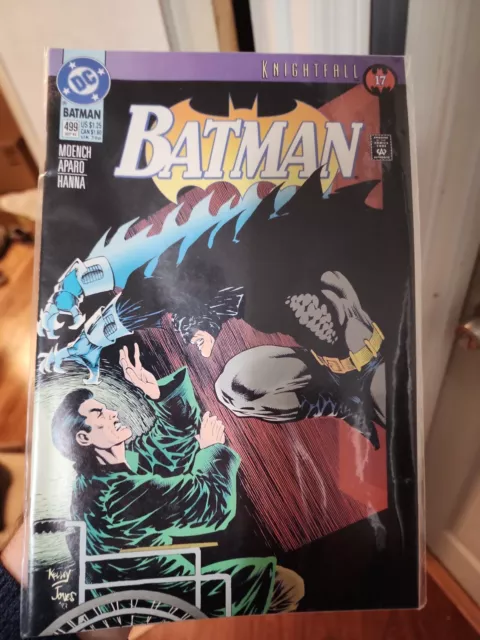 Batman #499 (1993) 9.2 NM DC Key Issue Comic Book Nightfall 17 High Grade