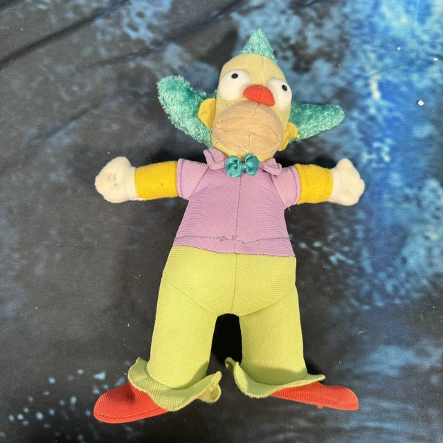 Simpsons Krusty The Clown Plush Soft Toy 20th Century Fox Film Figure TV Doll 8”