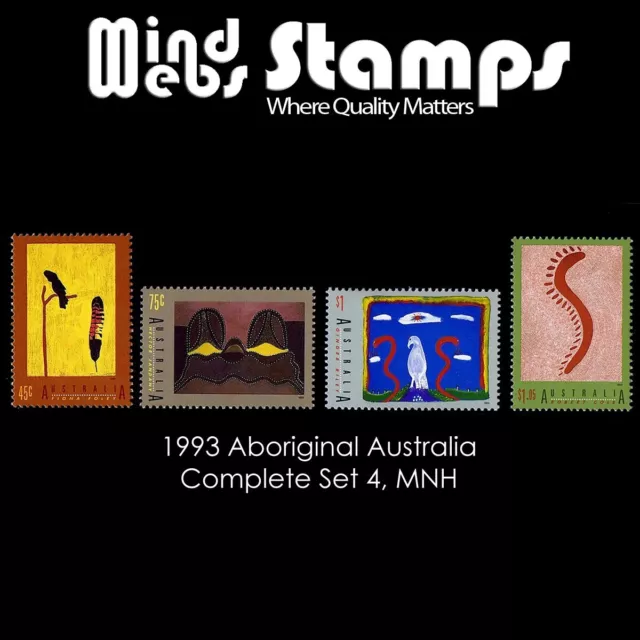 Australian Decimal Stamps 1993 Aboriginal Australia, Complete Set 4, MNH
