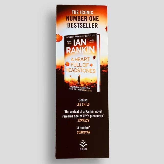 A Heart Full Of Headstones Ian Rankin Collectible Promo Bookmark -not the book