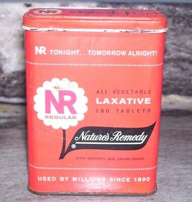 Vintage NR Regular Nature's Remedy Laxative Tin