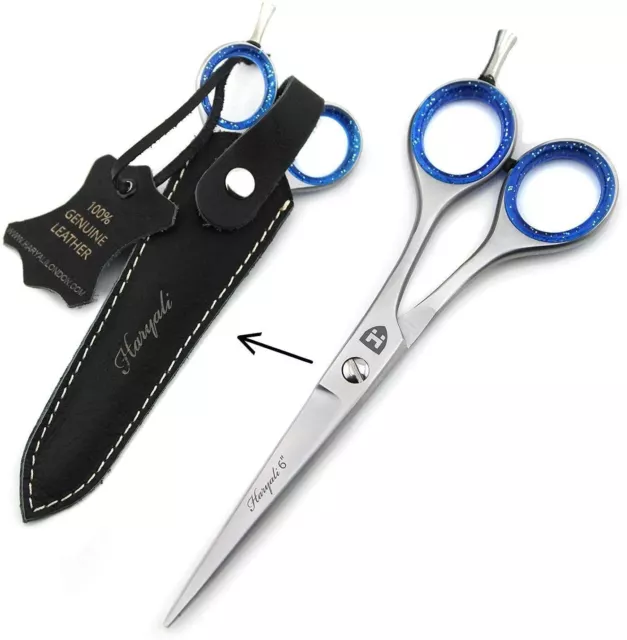 Coiffure Ciseaux Professionnel Barbier 6 " de Coupe Cheveux Cuir Pochette