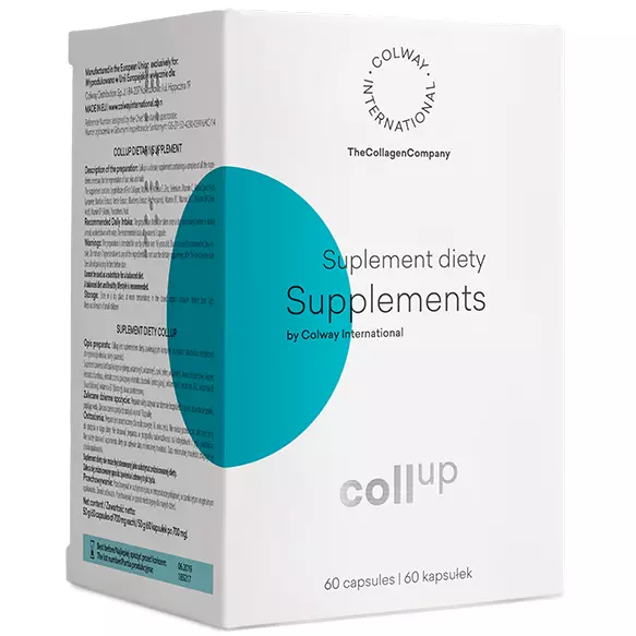 Original COLWAY CollUp Collagen 60 Kollagen Kapseln, Anti-Aging, Haut, Gelenke