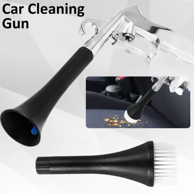 Car Cleaning Gun High Pressure Air Pulse Surface Interior Exterior Cleaner Tool