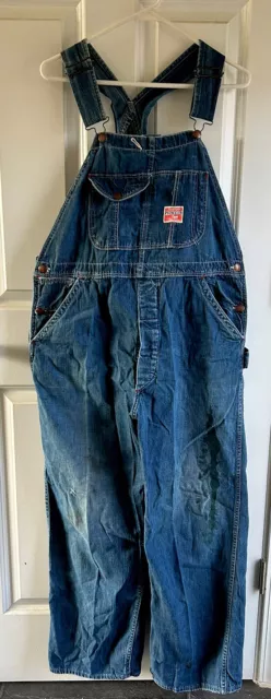 Vintage Pioneer Montgomery Ward Sanforized Denim Overalls