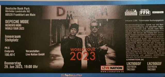 depeche mode frankfurt 1 Ticket 