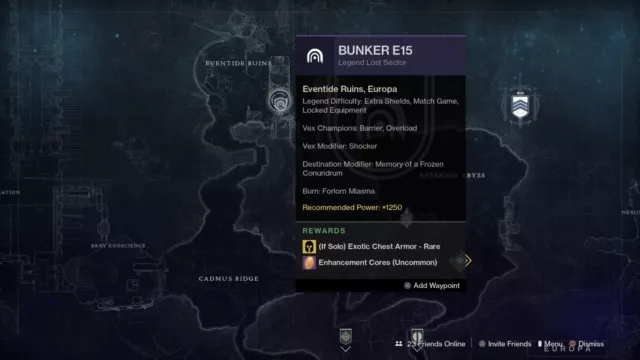 5 Solo Legend Lost Sectors Completion (Guardian Ranks) - PS4/5/Xbox