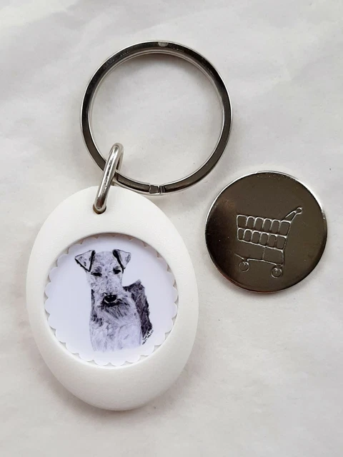Welsh Terrier Trolley Token Coin Keyring