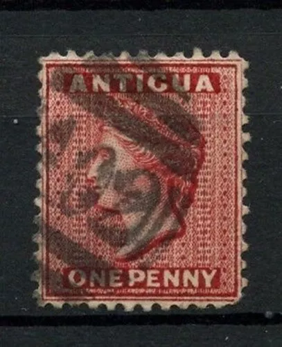 Antigua 1884 SG#24 1d Carmine Red QV Used #A10874