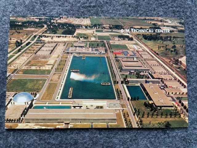 General Motors Technical Center, Warren Michigan Vintage Postcard