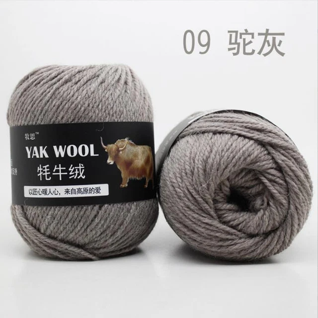 1000g Strickwolle Yak Wolle Cashmere Chunky Garn Crochet Soft Baby Baumwolle HOT 10