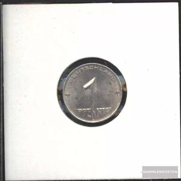 DDR Jägernr: 1505 1953 A vorzüglich Aluminium 1953 1 Pfennig Hammer und Zirkel z