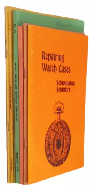 Watch & Clock Repair Maintenance Service Manuals Lot of 7 Books Hoeys NAWCC 3