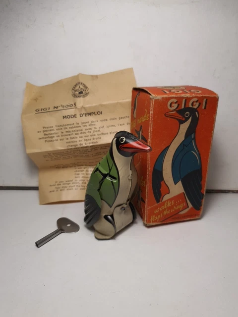 Jouet Mécanique Ancien Singe Gorille Espagne Feber - Automate à Clé En Boîte