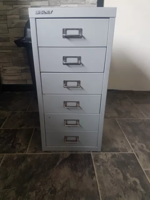 bisley 6 drawer filing cabinet