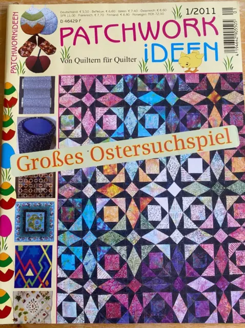 Patchwork Ideen 1/2011 Von Quiltern für Quilter - Neu