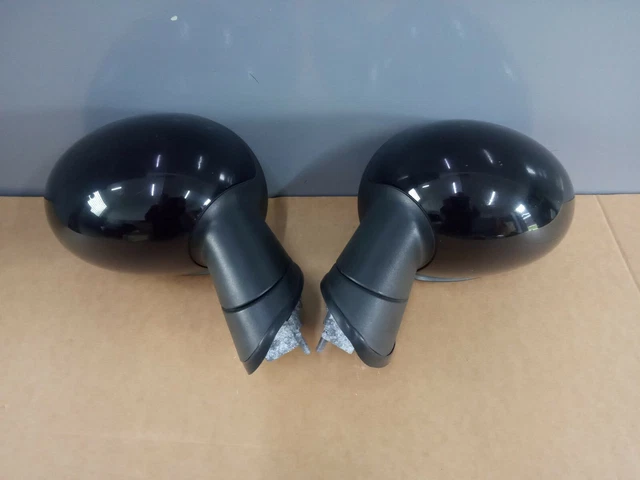 Coppia di calotte per specchietti retrovisori, da incollare, di ricambio, per Smart Fortwo/Forfour 453 2015-2021, strato protettivo UV, installazione semplice (nero lucido