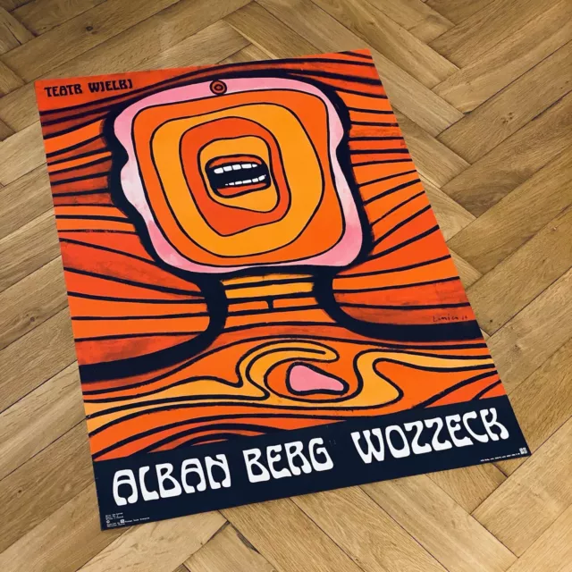 Jan Lenica Wozzeck Alban Berg Original Polnisches B1 Plakat Poster Teatr Wielki