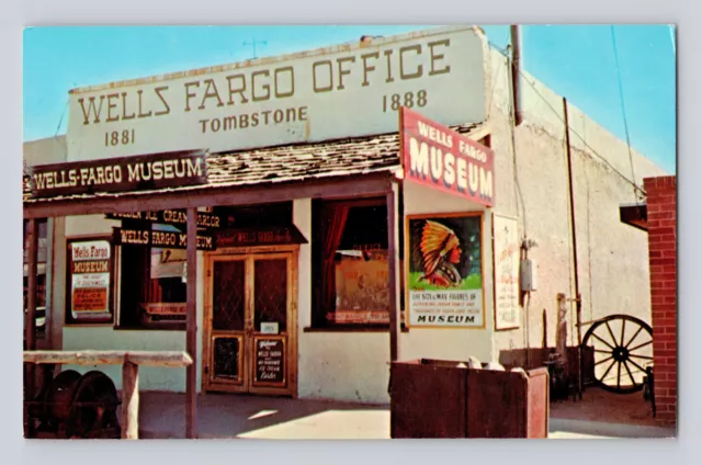 POSTCARD ARIZONA TOMBSTONE AZ Wells Fargo Stage Office Museum 1960s ...