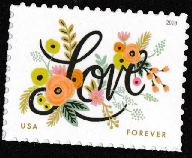 US 5255 Love Flourishes forever block (4 stamps) MNH 2018