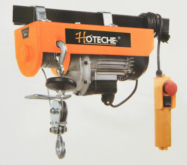 Treuil Électrique 1500W 250kg - Palan à Chaîne Avec Télécommande Sans Fil, Moteur Cuivre, Hauteur 29m - Idéal Chantier Et Levage Lourd