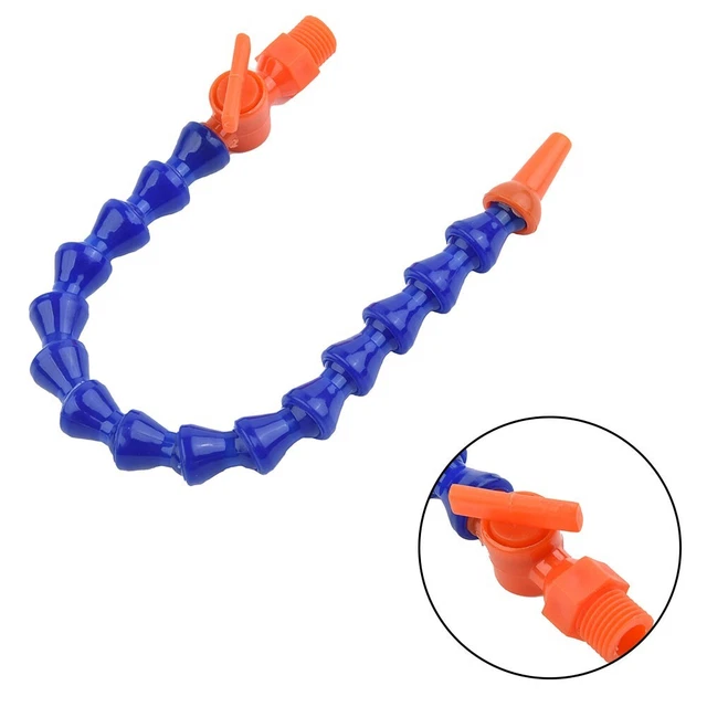 Tube Refroidissement Cnc Tube Flexible Refroidissement Métal 400mm - Filetage 3/8" - Pour CNC, Fraiseuse, Tour - Eau/Huile Tube Fraiseuse Tour