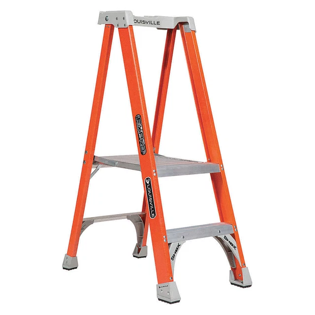 LOUISVILLE FXP1702 Platform Stepladder,1 ft.11",FGL,300 lb.