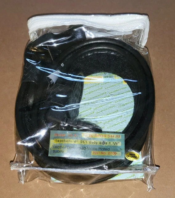 New in box Vintage Leatheroid Police basketweave duty belt Quick release buckle.