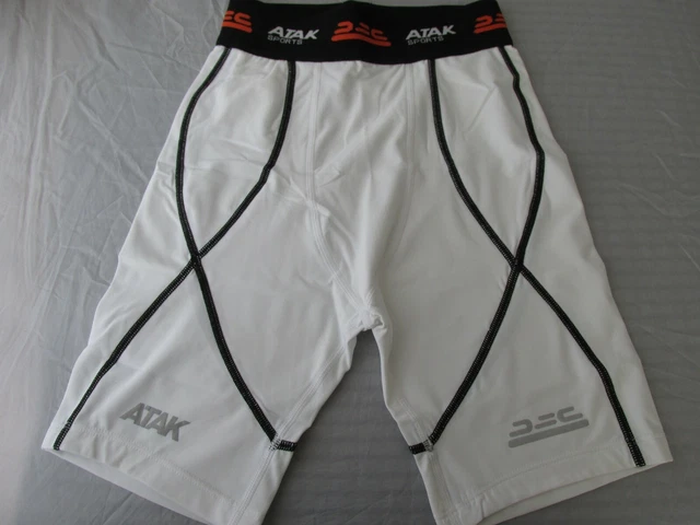 Nuovi Pantaloncini A Compressione Atak Active + Recovery Junior Mb Età 9-10 26" F3/0805